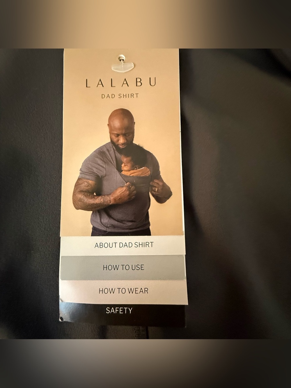 LALABU Dad Shirt Short Sleeve in Charcoal Gray